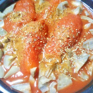 ごぼう&トマトのトマトジュース煮